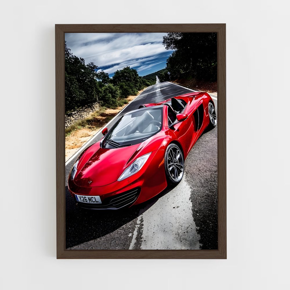 Poster Ferrari en Fuite – affiche Mclaren (vue 5)